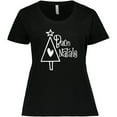 thumbnail image 3 of Inktastic Buon Natale Christmas Tree with Heart and Star Women's Plus Size T-Shirt, 3 of 5
