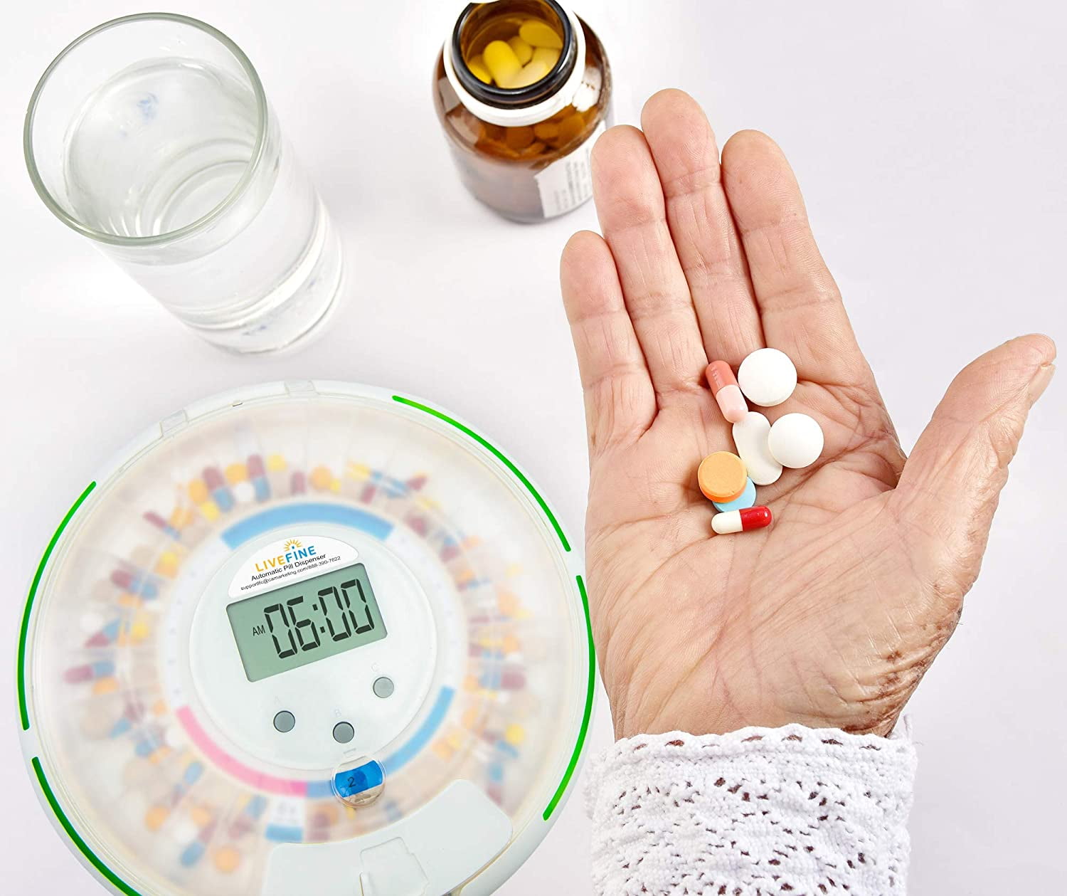 Livefine Automatic Electronic Medication Pill Organizer