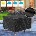 thumbnail image 2 of Patio Furniture Cover Rectangular Garden Table Cover Waterproof Outdoor Table Chairs Set Cover Oxford Cloth Lawn Furniture Set Protector with Windproof Buckles for Garden Yard Patio, 2 of 7