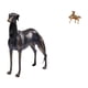 thumbnail image 1 of Estatua de perro de resina,Estatua de perro de resina con forma de animal,Escultura coleccionable para escritorio,decoración del hogar,Figura de caballo,Adorno de caballo,escultura, 1 of 8