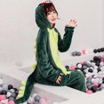 thumbnail image 4 of Dinosaurio en forma de franela Halloween Cosplay mono mujeres hombres sudaderas con capucha pijamas Ndcxsfigh Para estrenar, 4 of 9