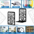 thumbnail image 4 of Sujetalibros, Sujetalibros para estanterías, Sujetalibros de metal para libros de oficina en casa, Sujetalibros para estanterías, Decoración del hogar, Topes para libros, Sujetalibros,, 4 of 5