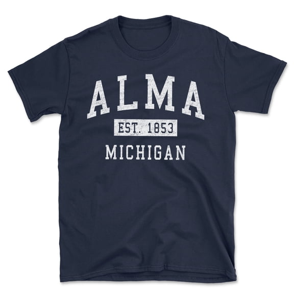 Alma Michigan Classic Established Men's Cotton T-Shirt