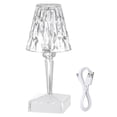 thumbnail image 1 of yeacher USB Rechargeable Acrylic Diamond Table Lamp Touching Control Crystal Bedside Night Light Decorative Bedroom Nightstand Lamp, 1 of 8