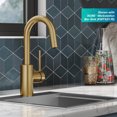 thumbnail image 3 of KRAUS Oletto Single Handle Kitchen Bar Faucet with QuickDock Top Mount Assembly in Brushed Brass, 3 of 11