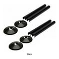 thumbnail image 2 of Wweixi Radiator Pipe Covers Hole Ring Pipe Fittings Chrome Effect Pipe Covers black, 2 of 6
