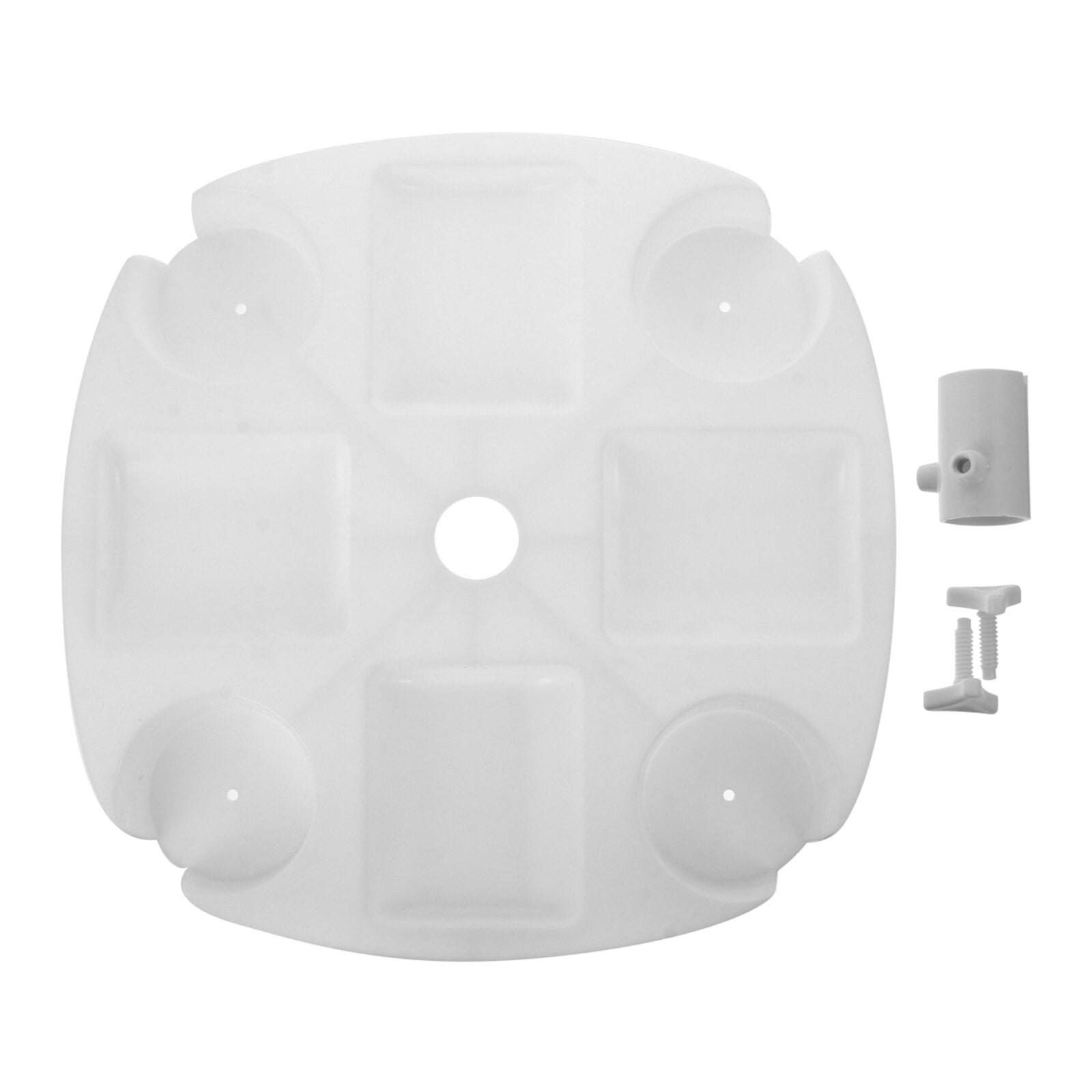 Umbrella table tray Beach Umbrella Table Tray with 4 Cup Holders and 4