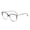 Dark Grey, variant on Black Women'S Black Frame Blue Light Blocking Reading Glasses Stylish Oversized Design For Digital Screen Use