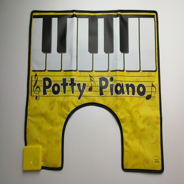Potty Piano Sounding Rug Bathroom Fun Toe Tapping Musical Keyboard Toilet  Floor Mat