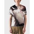 thumbnail image 2 of T-shirt round neck Role Pattern loose short sleeve D213, 2 of 5