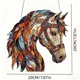 thumbnail image 3 of Atrapasueños con forma de cabeza de caballo para ventana | Adorno colgante de acrílico | Decoración colgante para el hogar: sala de estar, 3 of 7