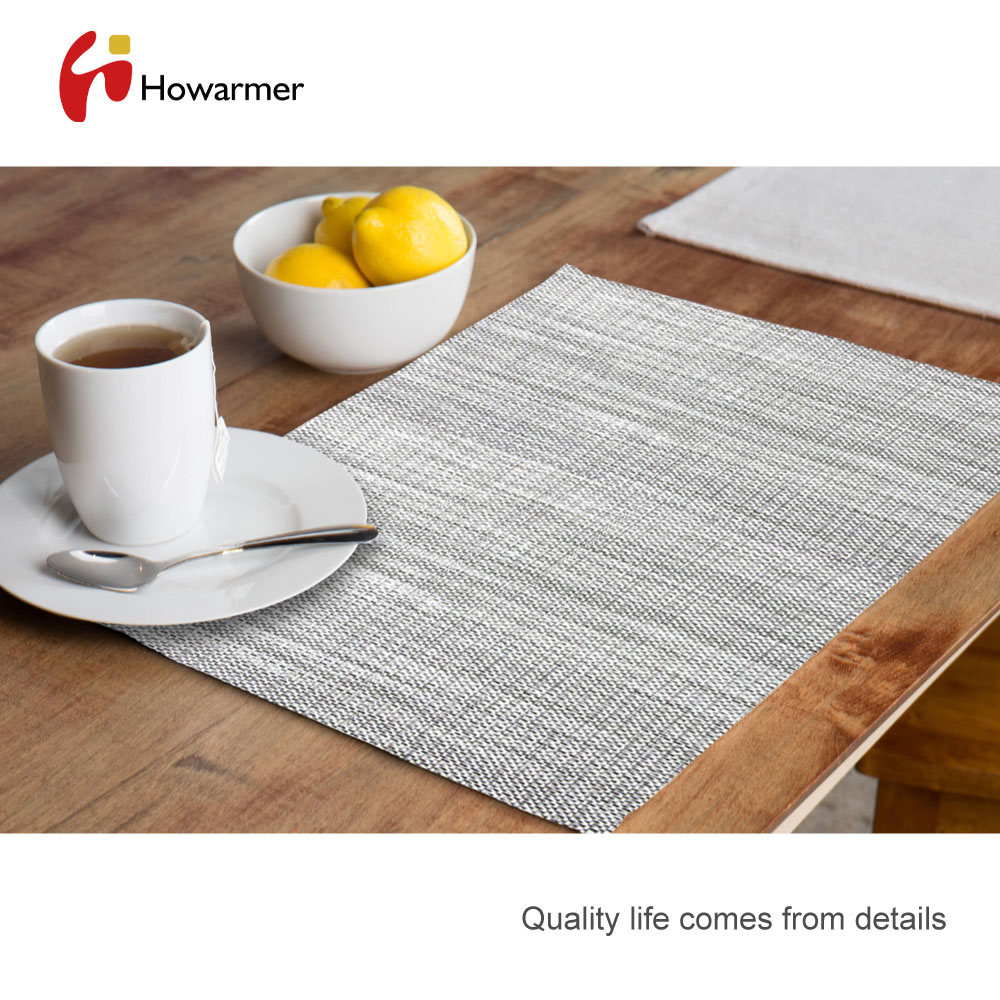 Howarmer Woven Placemats for Dining Table, Wipe Clean Vinyl Placemats