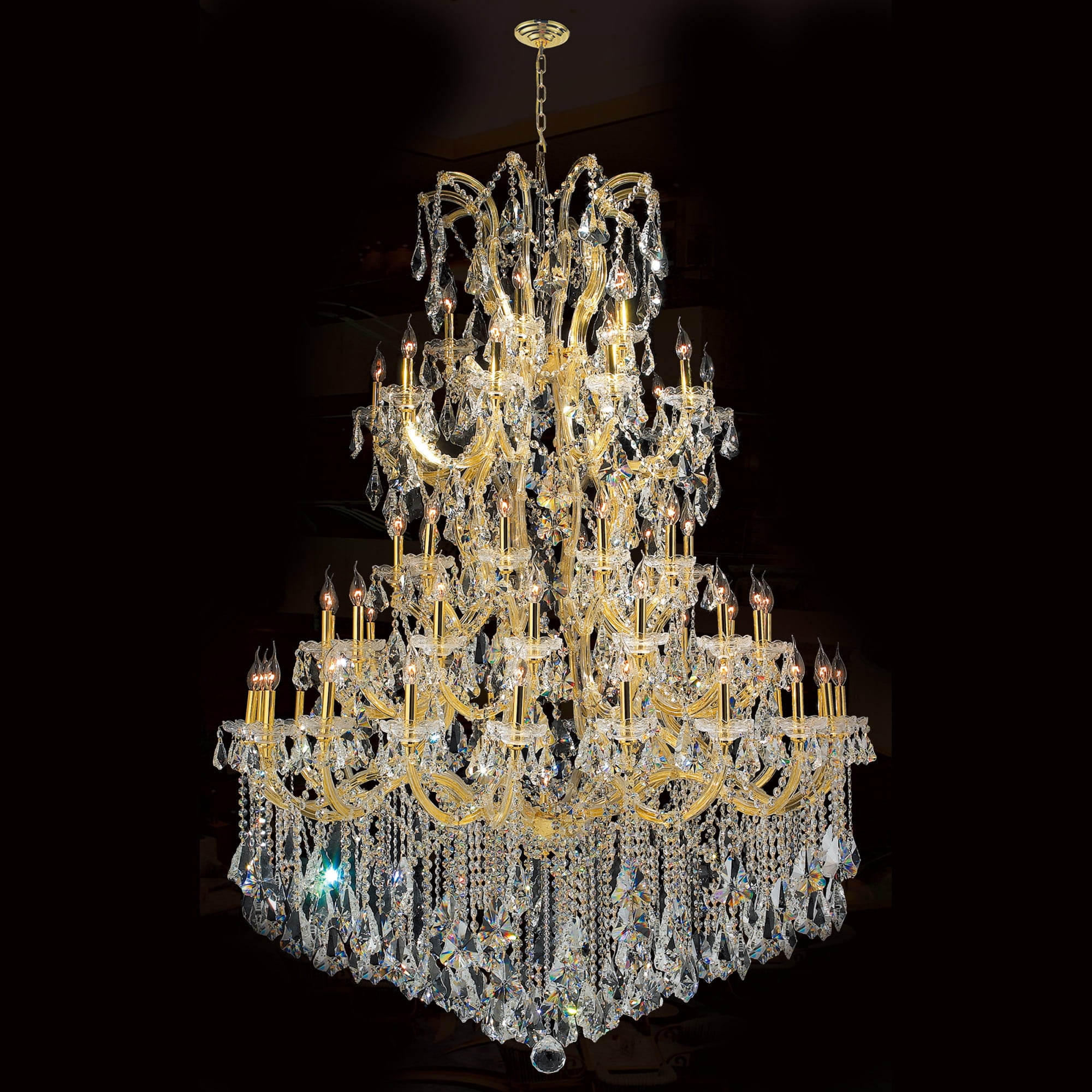 Maria Theresa Collection 61 Light Gold Finish Crystal Chandelier 54