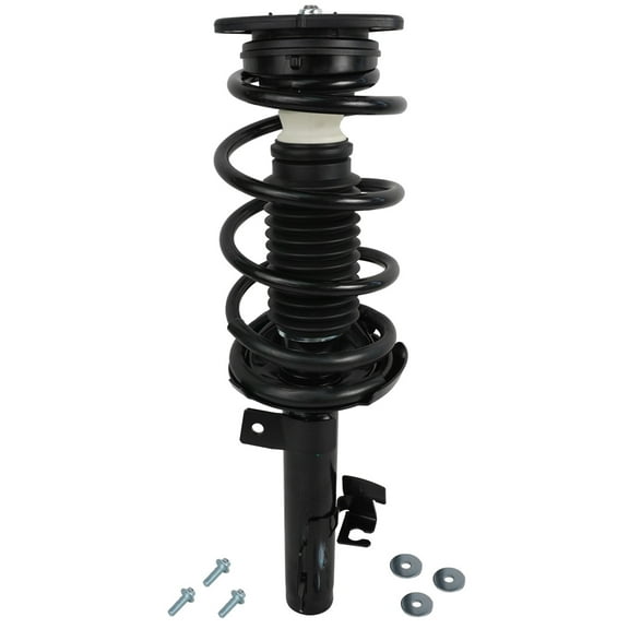 Detroit Axle - Front Driver Side Complete Strut with Coil Spring Assembly Replacement for 2004-2010 Mazda 3 5