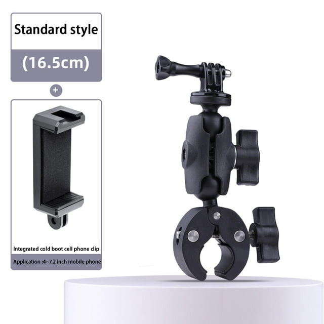 para cámara de manillar de motocicleta, soporte adaptador de soporte de abrazadera para bicicleta, accesorios para cámaras de acción con rosca 1/4 Abrazadera grande estándar CUTICAT soporte de cámara de moto