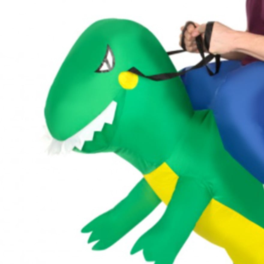 Inflatable Dinosaur Ride On Halloween Costume for Adults, Adult Size S-XL (28-42), by Morph Costumes