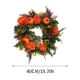 thumbnail image 3 of Halloween Fall Front Door Wreaths, Hydrangea Peony Pumpkin Wreath Harvest Decor, Twig-Base Autumn Wreath, Thanksgiving Farmhouse Decor for Indoor Outdoor Seasonal Gift, 3 of 6