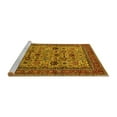 thumbnail image 2 of Ahgly Company Machine Washable Indoor Rectangle Oriental Yellow Industrial Area Rugs, 7' x 10', 2 of 4