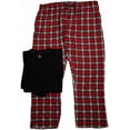 thumbnail image 2 of Hanes Men's and Big Men's ComfortSoft Long Sleeve Crew & Cotton Flannel Pant Pajama Set, 2 of 2
