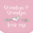 thumbnail image 4 of Inktastic Grandma and Grandpa Love Me- Heart Grandchild Boys or Girls Baby Bib, 4 of 4