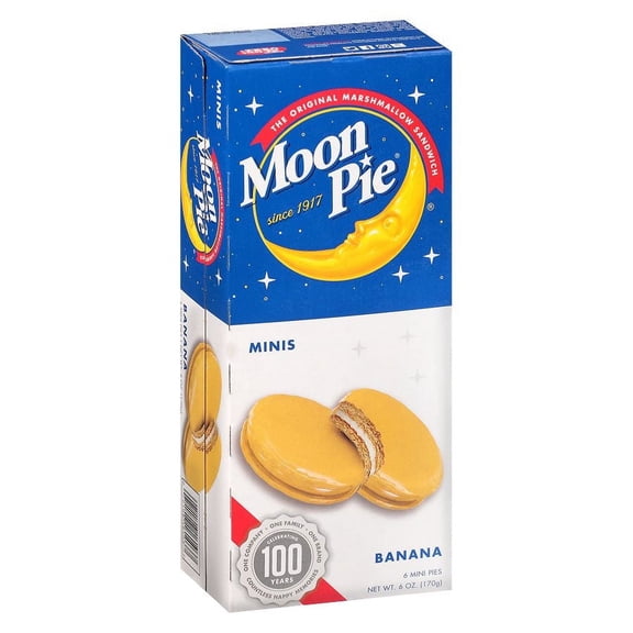 Moon Pie Snack Cakes Banana 1.0 oz x 6 pack Pack of 2