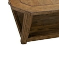 thumbnail image 4 of Liberty Furniture Carolina Park Octagonal Cocktail Table for Living Room - Amber Brown Oak, 4 of 5