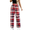 thumbnail image 1 of Fgnfyis Womens Pajama Pants Print Warm Casual Comfort Loose Long Pants for Sleepwear and Lounging Red XXXL, 1 of 9