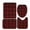 A, variant on Christmas Bathroom Set, 4 Piece Shower Curtain and Coordinating Bath Mat Toilet Rug Set for Seasonal Bathroom Holiday Decor