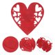 thumbnail image 1 of IDEANATEGRATE 4Ud Funda De Tela Roja Para Cubiertos Con Estilo San Valentín Para Ambientar Fiestas Familiares, 1 of 8