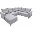 thumbnail image 2 of Sala Esquinera en U El Bazar Store Hera Gris Plata 160x275x215 cm, 2 of 7