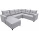 thumbnail image 2 of Sala Esquinera en U El Bazar Store Hera Gris Plata 160x275x215 cm, 2 of 7