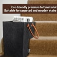 thumbnail image 3 of Foldable Staircase Storage Basket with Synthetic Leather Handle | Space-Saving Organizer for Laundry, Toys & Home Items | Portable Home Decor, 3 of 4