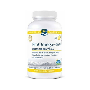 Nordic Naturals ProOmega-3.6.9 Softgels, Lemon, 1765 Mg, Fish Oil, 120 Ct