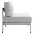 thumbnail image 4 of Modway Shore Sunbrella Ensemble de Patio Extérieur en Tissu 4 Pcs, Gris, 4 of 11