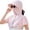 Pink, variant on Unisex Cooling Shawl Sun Hat Gaiter Balaclava UV Protection Breathable Zippered Full Face Neck Shoulder Cover Summer Sun Cap