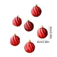 thumbnail image 3 of EazyTech 6-Pack Vintage Disco Christmas Ornament Balls Set Hanging Shiny Transparent Tree Decorations for home holiday Party Festival Decor, 3 of 6