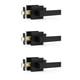 thumbnail image 1 of 3 Pack Matte Black Door Handles, Keyless Interior Door Knobs, Privacy Door Lever Locksets for Bedroom Bathroom, 1 of 5