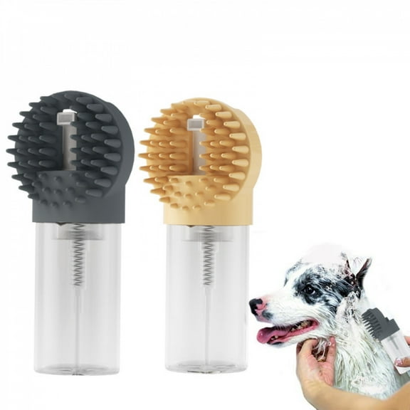 Pet Multi-Functional Foam Shower Brush Integrated Silicone Cat Dog Cleaning Magic Massage Brush