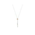 thumbnail image 3 of Rachel Koen Diamond Two Tone Flower Pendant Necklace 18K Yellow White Gold, 3 of 6