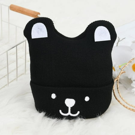 

Autumn/Winter Infant Hood Cute Bear Model Baby Knitted Warm Hat Bear Model