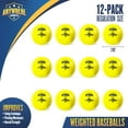 thumbnail image 2 of Pelotas de béisbol con peso Anywhere Sports de 2,85" de diámetro, 454 g, 2 of 8