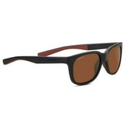 Serengeti Classic Sunglasses - Serengeti Eyewear Sunglasses Egeo Sanded Black/Brown Polarized Brown Drivers