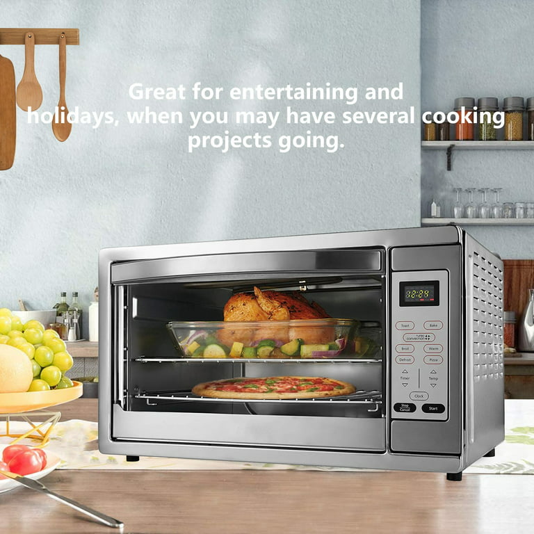 Oster Convection Oven, 8-in-1 Countertop Toaster Oven, XL Fits 2