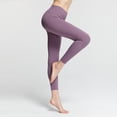 thumbnail image 5 of Women'S Yoga Pants High Waisted Leggings Running Pilates Workout Yoga Soft Pants Yoga Leggings Purple L, 5 of 7