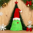 thumbnail image 2 of Green Gnome Christmas Tree Topper Plush Xmas Elf Tree Topper Decoration for Christmas Tree Holiday Home Decor, 2 of 7
