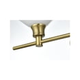 thumbnail image 4 of Living District Gene 2 Light Satin Gold And Frosted White Glass Wall Sconce, 4 of 9