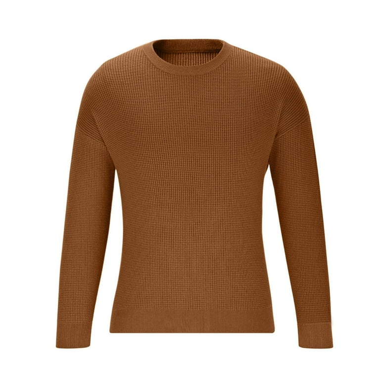 CYiJun George Sweaters for Men Soft Classic Textured Knit Neck