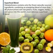 BioTrust MetaboGreens Superfood Powder, Super Greens Vegetable Powder Mix Made with Clinically-Researched Spectra, Non GMO, Soy Free, Gluten Free, Dairy Free, Energizing Berry Flavor (30 Servings)