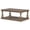 Brown, variant on GZXS 2-Tier Coffee Table, Retro Coffee Table with Vintage Vase Column Solid Pine Legs, 350 lbs Capacity, for Living Room/Lounge Area, Black