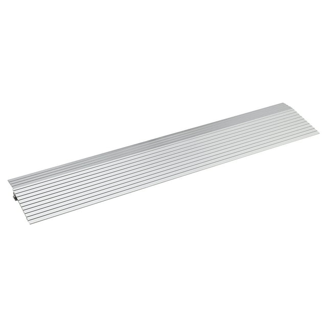 Adjustable Aluminum Door Threshold Ramp – 800 lbs Load – Non-Slip Portable Splicing Ramp – For 1" Rise – Wheelchair, Scooter, Power Chair, Stroller Access – Ideal for Doorways – Splicing: 1 Section
